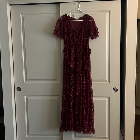 Baltic Born Marseille Burgundy Maxi Dress (M) - Picture 4 of 5